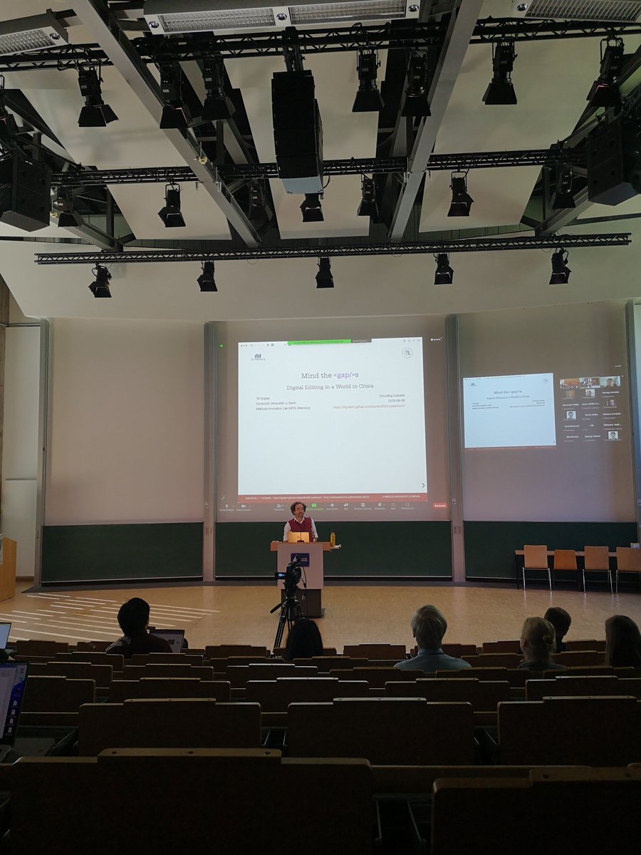 Closing Keynote at <a href="/teimec2023/">Joint MEC and TEI Conference 2023</a> <a href="/TEIconsortium/">TEI Consortium</a> from @tillgrallert #tei #dh