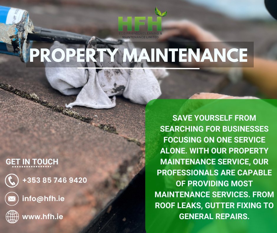Why Not Go For A Company Who Can Do It All🤷‍♂️

Our Professionals Are Trained To Provide Most Maintenance Services Along With High Handyman Skills!

Learn More About Our Service At hfh.ie/PropertyMainte…
 
#propertymaintenance #dundalk #maintenanceservice