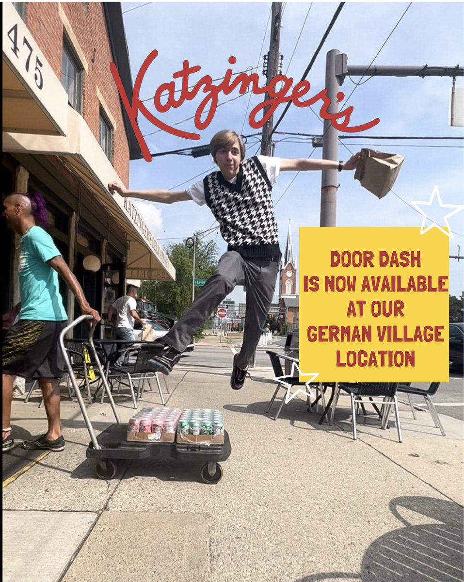 katzingers's tweet image. The wait is over! Our German Village location is now available to order on Doordash! Want that favorite sandwich delivered right to your home? We've got you covered! 
Doordash is also available at our Dublin location too!