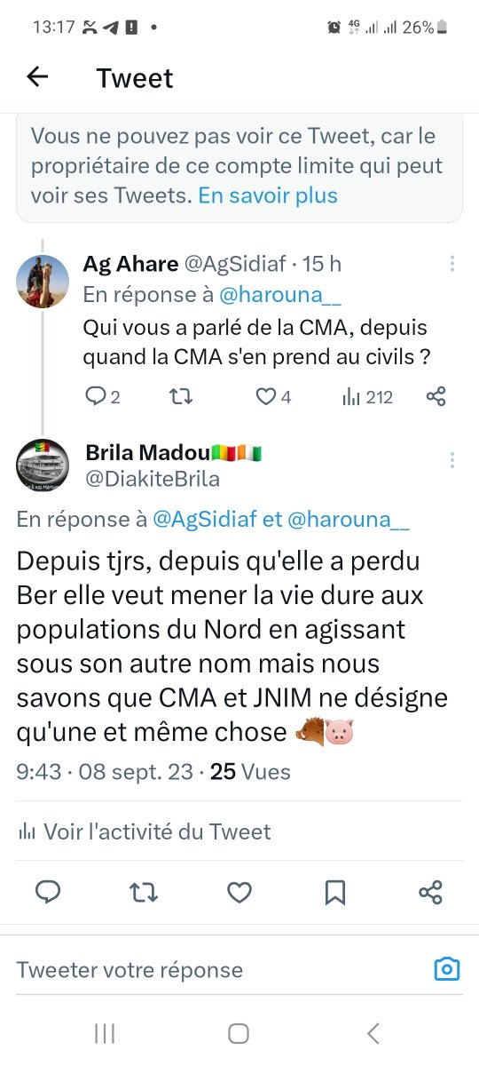 banimonotchie's tweet photo. @harouna__ Salut koro @harouna__ je vois que vous avez bloqué mon compte principal @DiakiteBrila https://t.co/pWUQCcmgtd