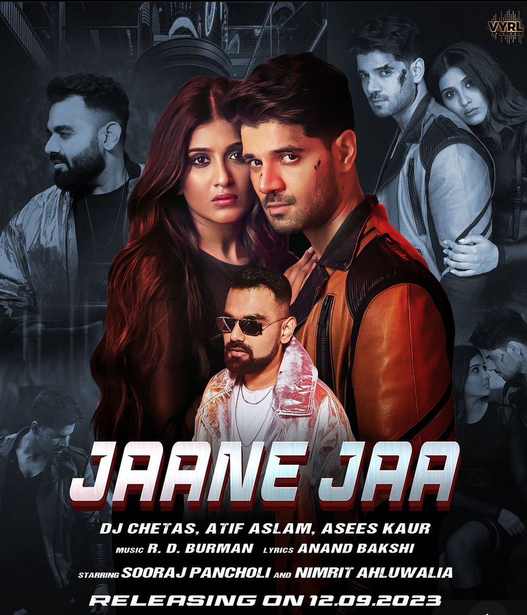 Jaane Jaa releasing on 12.9.2023. 
So Excited for this one.😍🔥

@NimritAhluwalia proud of you.🫶

#NimritKaurAhluwalia #AtifAslam #JaaneJaa #SoorajPancholi #DJChetas