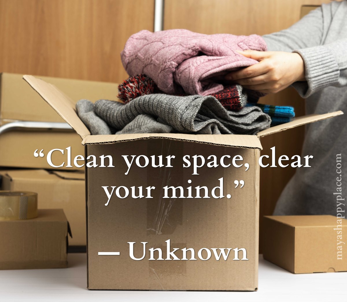 "Clean your space, clear your mind." - Unknown #quote #quoteoftheday #Friday #inspiration