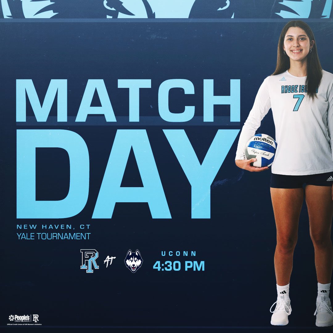 rhodyvball's tweet photo. It's game day for the Rams! Tonight we face UConn @4:30pm. 🐏 #gorhody https://t.co/JePou04SBW