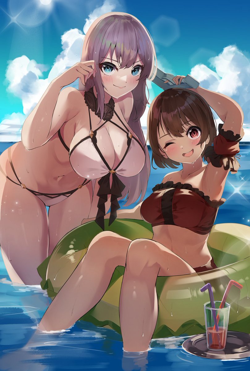 #夏が終わりそうだしうちの子水着絵を貼ろう
勝手にハッシュタグを作っておっ始める