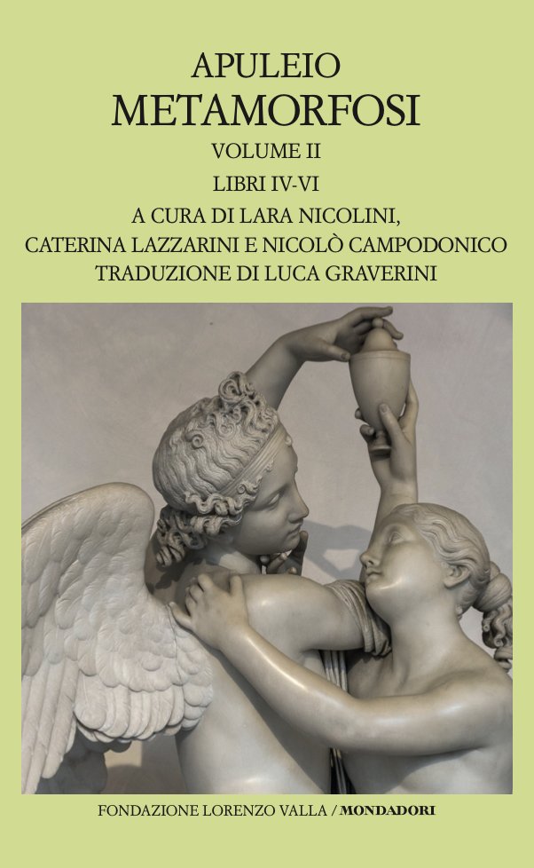 Happy to share with #ClassicsTwitter the new #Valla commentary on #Apuleius' "Metamorphoses", vol. 2 (books 4-6), to which I contributed a small part. I hope the charming tale of an old lady distracts you, like Charite, from the robbers I had to deal with! fondazionevalla.it/volumi/apuleio…