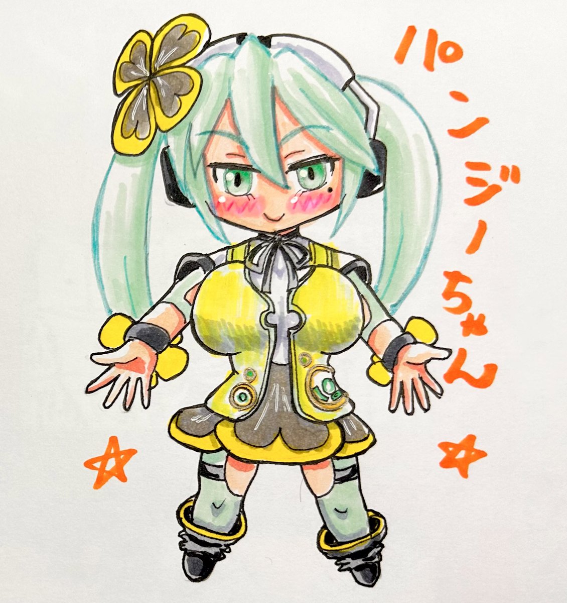akusokuzan100sh's tweet photo. 結構同志がいることがわかったので、記念に!
ロリミクパンジーちゃん!!
#初音ミク #イラスト #コピック #weekendergirl https://t.co/gYkrpIiFCv
