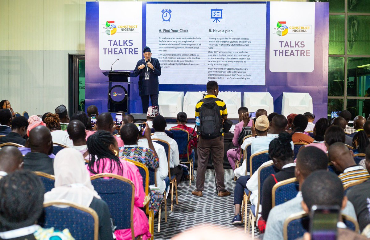 cdkindustriesng's tweet photo. Our General Manager, George Kachouh, shared valuable insights on effective task management at The Big 5 Construct's Talks Theatre, and it was truly enlightening.
#Big5ConstructNigeria #Big5Nigeria #cdkbig5 #cdkporcelaintiles #ConstructionExpo #ConstructionIndustry https://t.co/b7x2TwDCpK