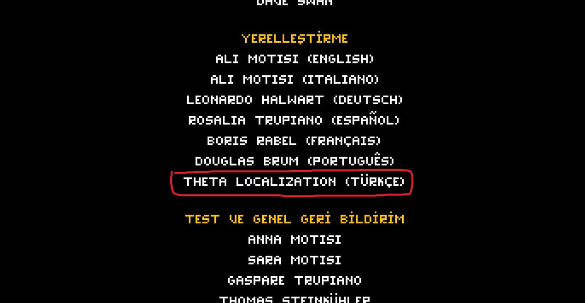 Türk oyunseverler, naber?

Steam'de ve diğer platformlarda oynayabileceğiniz Full Void artık Türkçe dil desteğine sahip! Göz atmayı unutmayın!

Switching to English, special thanks to <a href="/outofthebit/">OutOfTheBit - indie game developer</a> for giving us the opportunity to work on this project.