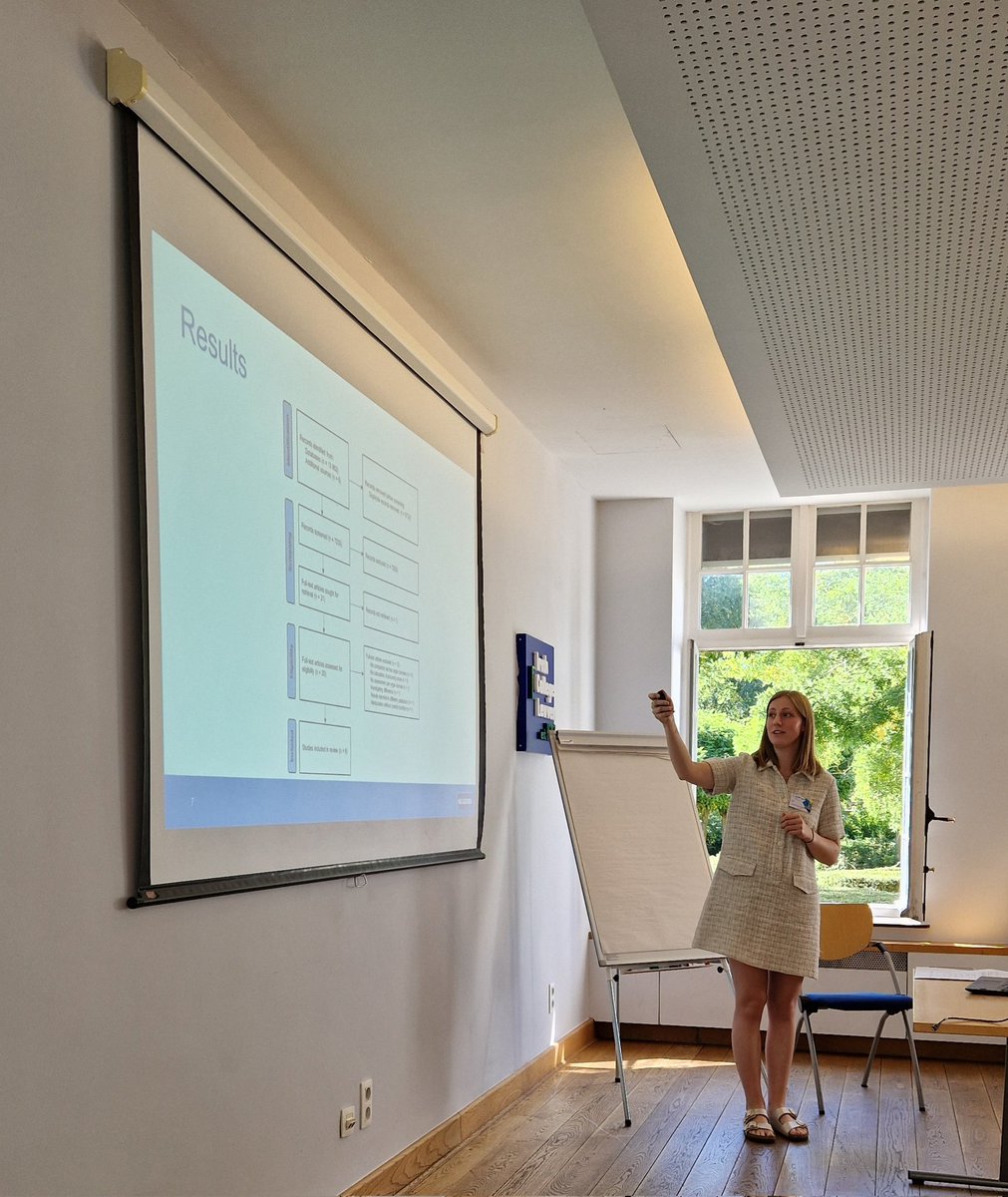 Tabea Eimer <a href="/OGPLeuven/">KUL Health Psych</a> <a href="/labgas_kuleuven/">Laboratory for Brain-Gut Axis Studies</a> presents her scoping review on the comparison of respiratory interoceptive accuracy 🌬 with other organ domains #isarp2023