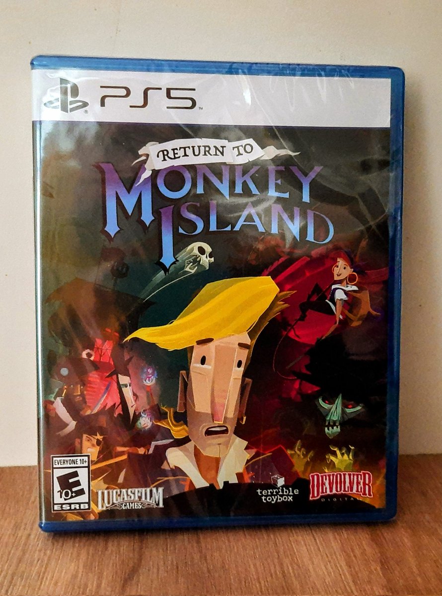 Finally 🤩
Habs zwar schon auf Steam und im PSN geholt und durchgespielt aber nun fürs Regal und mein ❤️.
#MonkeyIsland
#GuybrushThreepwood
#ReturnToMonkeyIsland #LucasfilmGames #TerribleToybox #DevolverDigital #LimitedRunGames