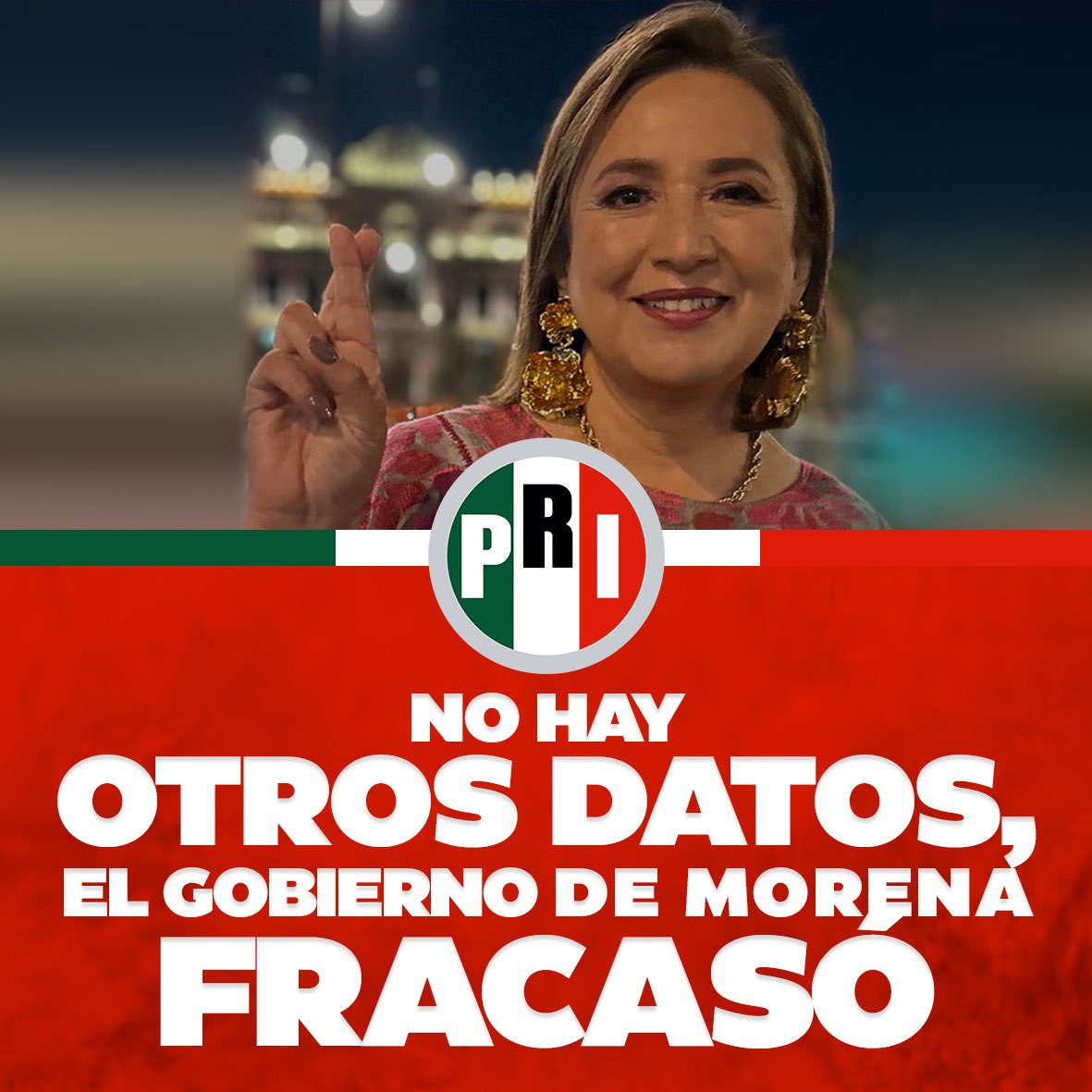 Eso, carajooo. Que no les dé vergüenza. Xóchitl es candidata del PRI, partido de sátrapas que hicieron todo –desde fraudes electorales hasta asesinatos– para conservar el poder; candidata de una bella tradición: Díaz Ordaz, Echeverría, López Portillo, MMH, Salinas, Zedillo, Peña.