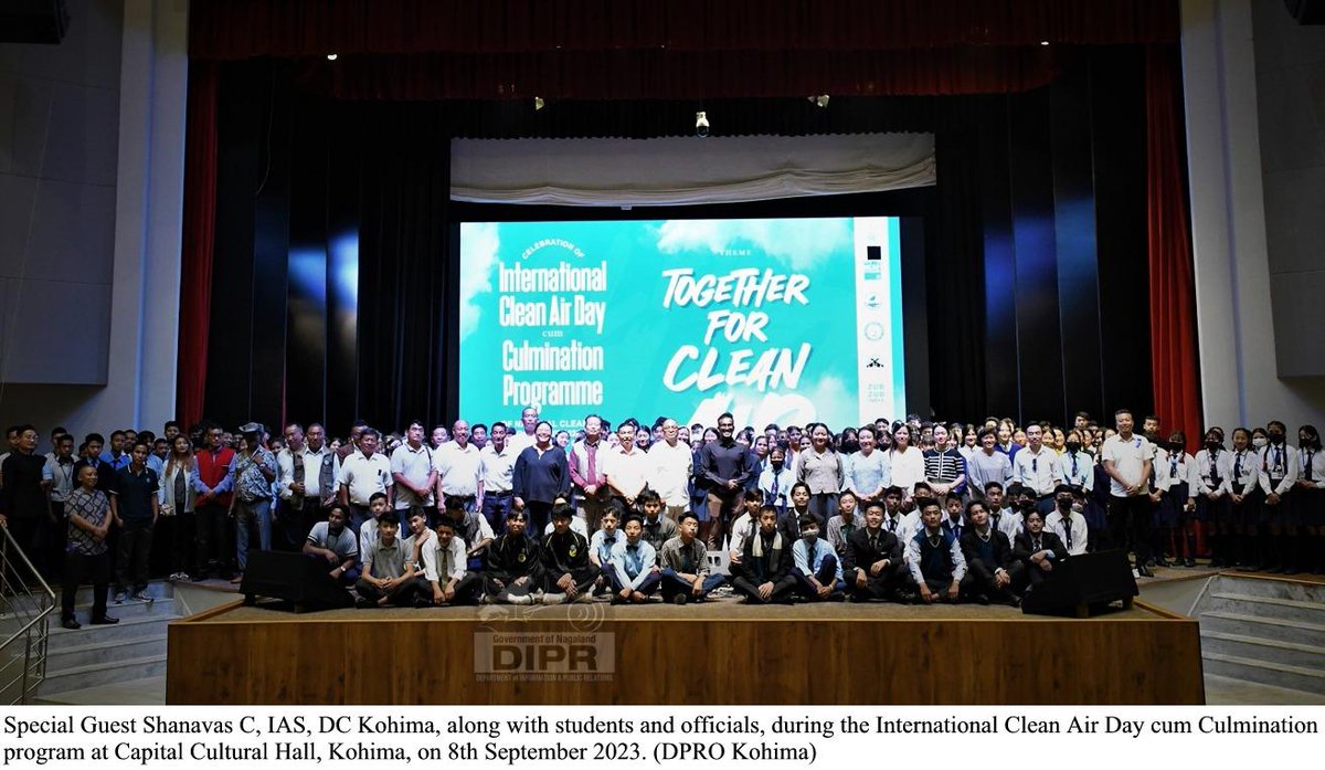 International Clean Air Day and culmination of deeper public engagement and consultation under National Clean Air Programme observed in #Kohima facebook.com/allindiaradion… @shanavas121 @NagalandNhm @NCDCMoHFW @airkohima2 @airnewsalerts @dipr_nagaland @MyGovNagaland