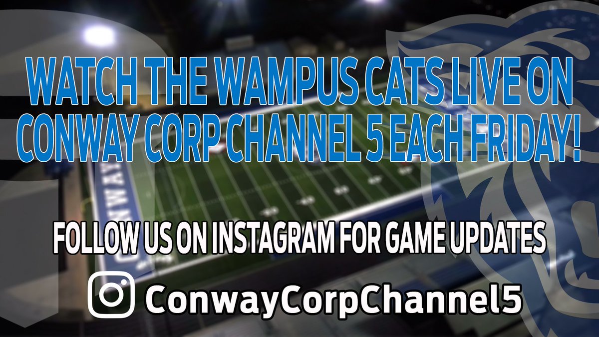 5SportsLive's tweet photo. Home opener tonight for the Wampus Cats vs Springdale - 6:30 pregame and 7:00 kickoff - watch on Channel 5 and online https://t.co/tfSHWpuqYi https://t.co/eDfTnnyb5z