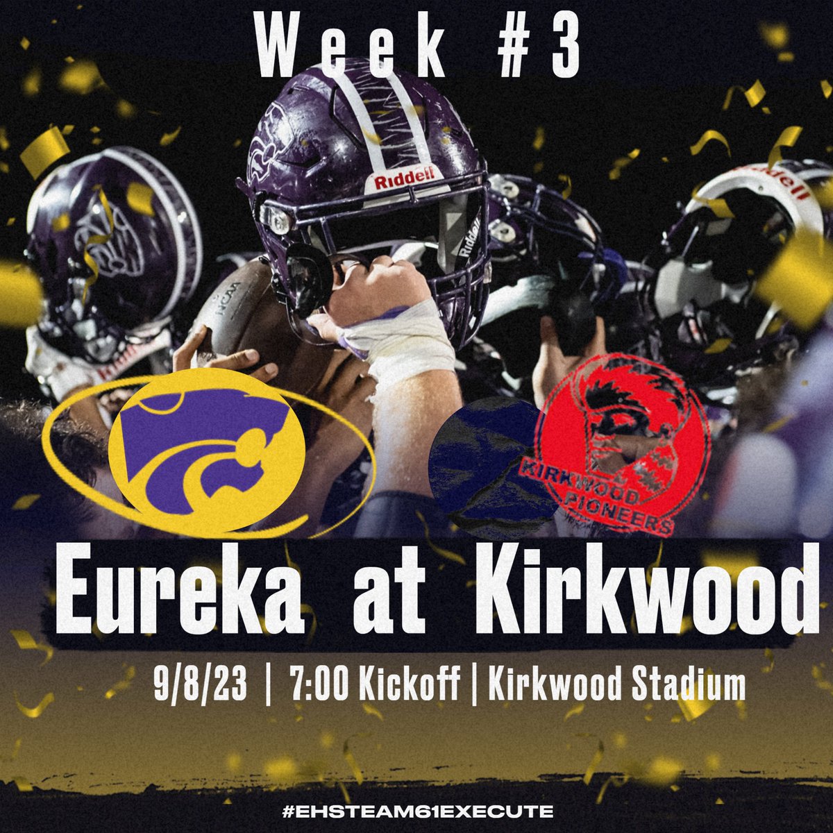 Football Gameday Info: Livestream: mshsaa.tv/?B=651464 Digital Tickets: kirkwoodschools.org/khsathletics