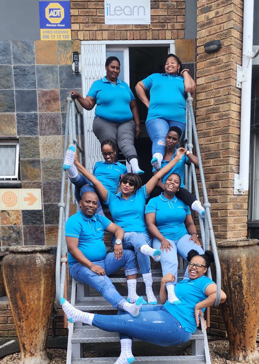 ilearnSA's tweet photo. 🧦 Step into the Funky Side! It's Funky Socks Day and our amazing team throughout the country is strutting their stuff in style! Check out our staff rocking their iLearn | South Africa socks – we're taking "funky" to a whole new level!  #FunkyFriday #learninganddevelopment https://t.co/ZbYdBRONz8