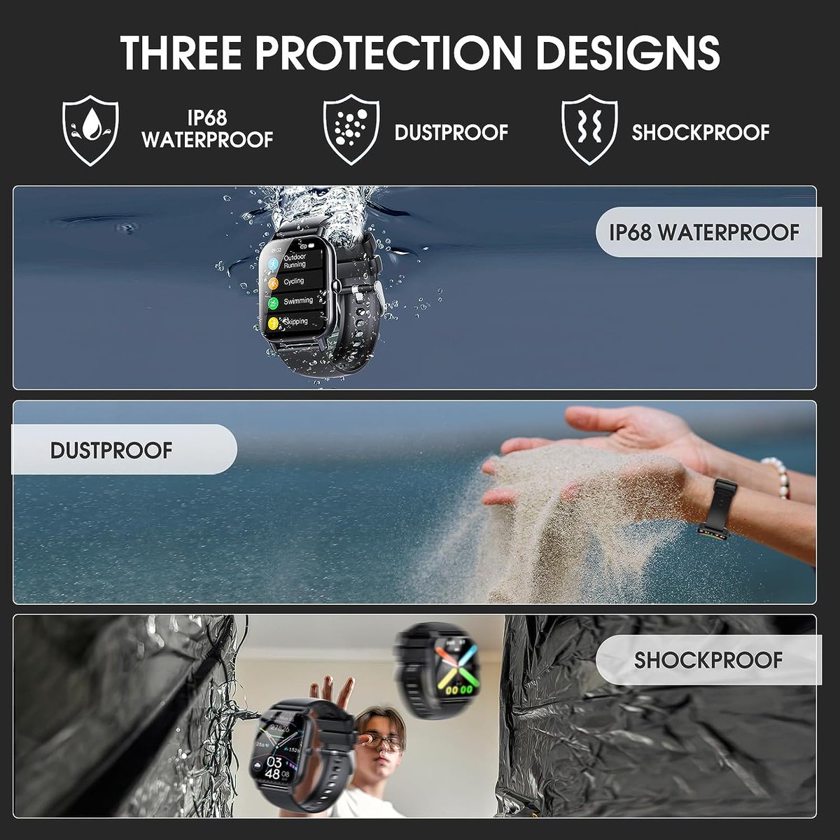 Smart Watch for Men Women(Dial/Answer Calls), Activity Trackers with Heart Rate/Sleep Monitor, 112 Sports Modes/IP68 Waterproof,1.85" HD Touchscreen Fitness Watch Compatible with Android iOS
(Share with Someone 😉 Your support is everything ❤️ Buy now 👇🏻)
amzn.to/488Kjhm