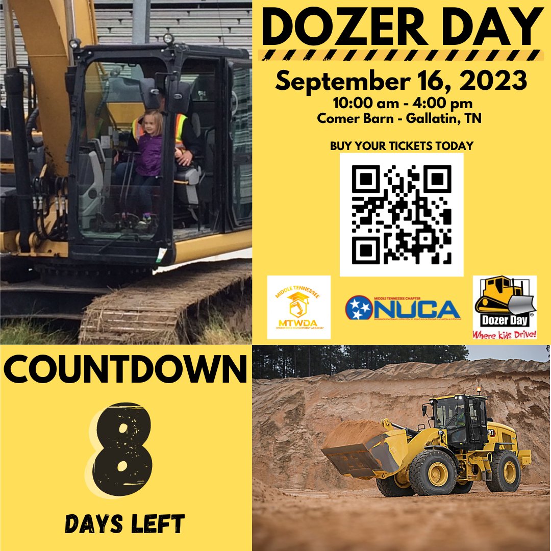 Do not miss out on the fun at Dozer Day! Buy your tickets now and enjoy the 938 Loader, courtesy of Cleary Construction.

#dozerday2023 #nucaofmiddletn #MTWDA #nuca #clearyconstruction #sumnercounty #nashvillecommunity #nashvilletn