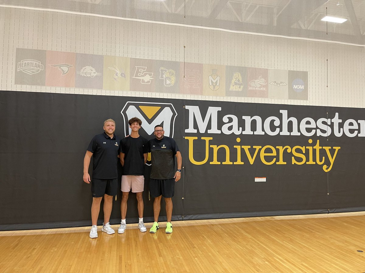 After a great visit to campus and conversation, I’m blessed to receive an offer from Manchester University. Thank you <a href="/CoachNateConley/">Coach Conley</a> and <a href="/CoachErvin_/">Austin Ervin</a>
