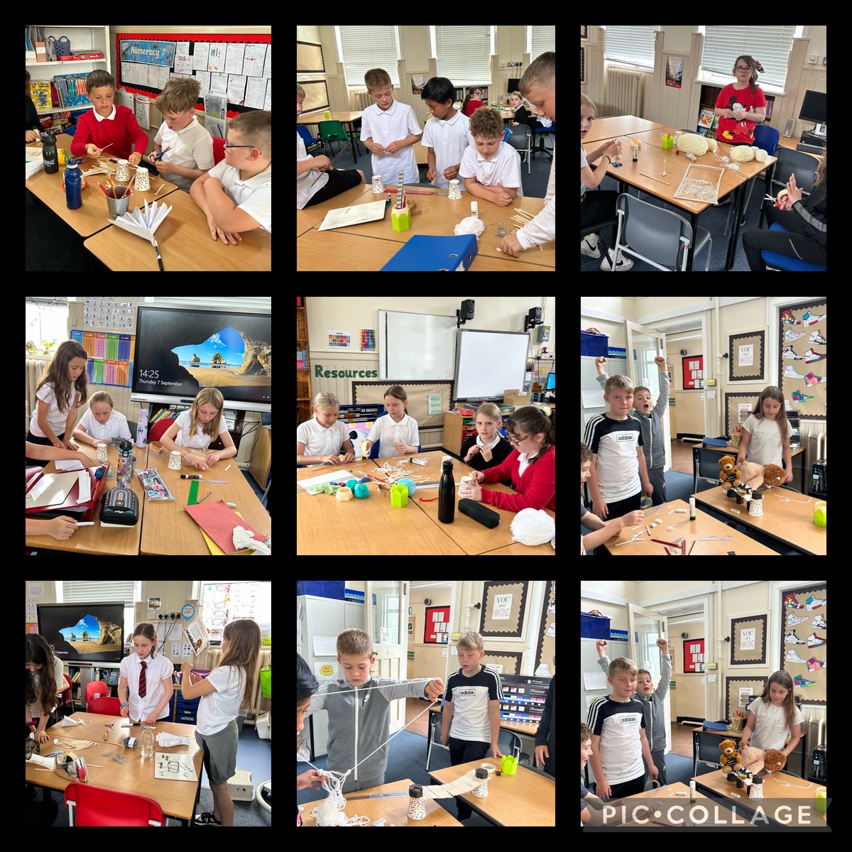 BlairhallPS's tweet photo. P6/7 have been reading the Billy-Goats-Gruff and so they have been building bridges using different materials. The bridge had to be 40cm long, hold 2-3 soft toys and be a nice space for the troll to live under! #STEM #teamwork #groupchallenge https://t.co/kge1jqeWJt