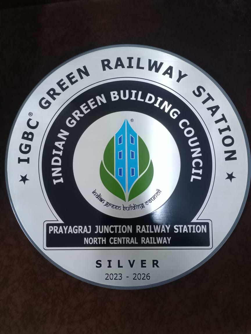drmprayagrajnc's tweet photo. Happy to inform that Prayagraj Railway Station has been certified as Green Building by Indian Green Building Council(IGBC) with SILVER rating.
@RailMinIndia @GMNCR1 @CPRONCR https://t.co/EHZGGpBAw8