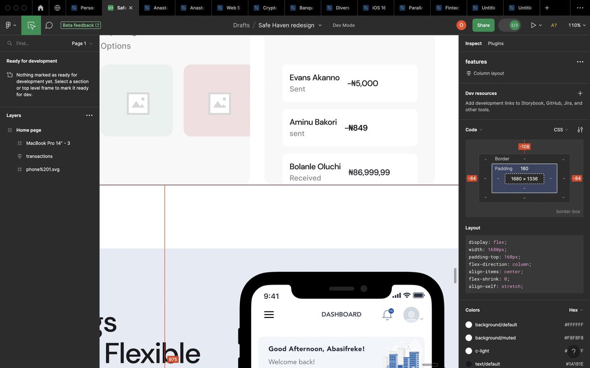 childofpurposee's tweet image. A redesign of @SafeHavenBank website(desktop view)🚀