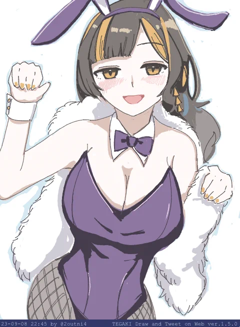 バニーな高岡やまと #駅メモファンアート #tegaki_dt