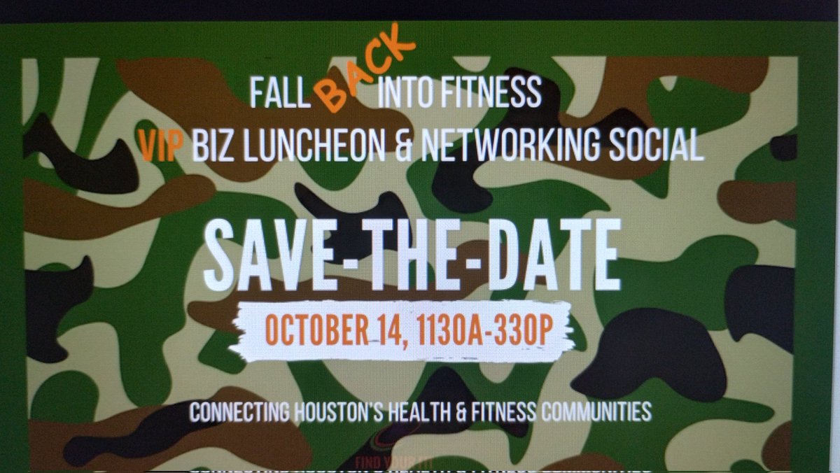 FindYourFitRcks's tweet photo. #Houston #Independent #Health #Fitness #Entrepreneurs &amp; those who like to #network with them. 

Together, be ready to RoCk a COMEBACK celebration! 

*Lunch*Headshots*Raffles 

Vendor/Sponsorship Opp
 Contact 281.594.7221 

Follow/Like US for updates https://t.co/knHCJ7wCKc