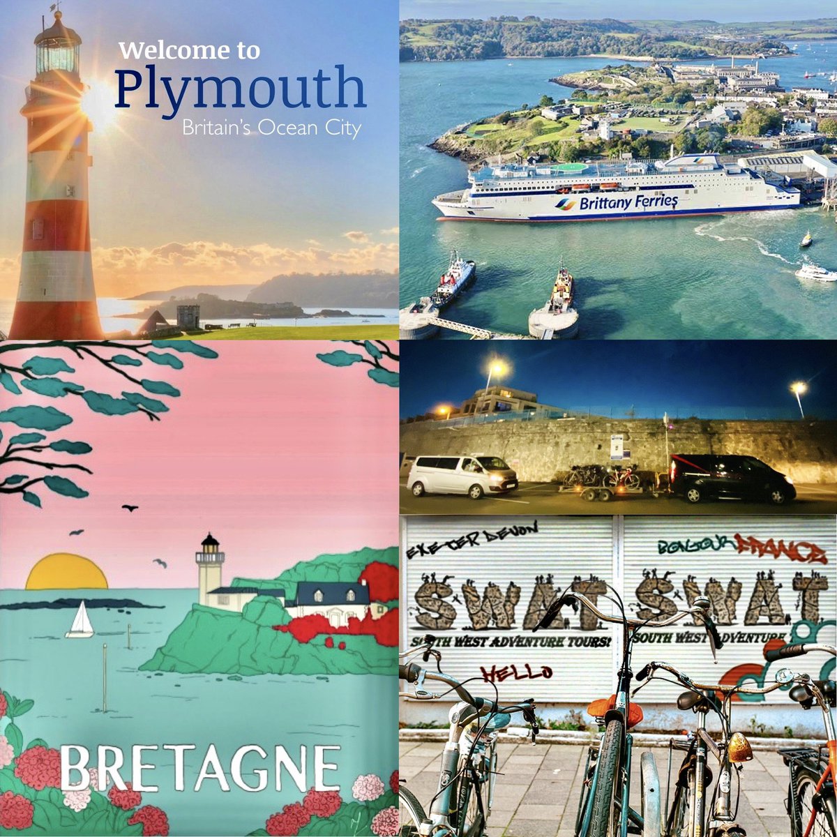 A fun group of 16 cyclists (and bikes) collected from Brittany Ferries in Plymouth after their epic ride in Northern France and safely transported back to Exeter. 🚴‍♀️🚴🚴‍♂️🙂👍