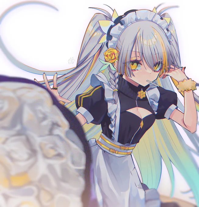 〔Commission〕メイドはちみつちゃん#はちみつエゴサ用 #おしごとほねかるばー 