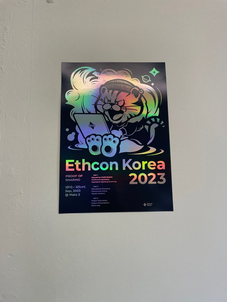 jeongseup's tweet photo. ๋๋ฒ์งธ ํด์ปคํค
https://t.co/fFxo7LV6ZY
#ethcon #ethereum #hackathon https://t.co/jcaVFvspY3