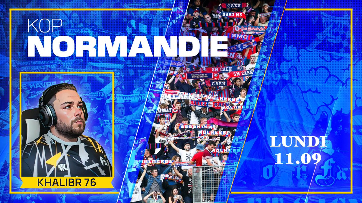 📺La Abyssal Project à la Télé !

📆Lundi 11.09
📍<a href="/BFM_Normandie/">BFM Normandie</a> / #KOPnormandie⚽️

Notre joueur #FUT <a href="/khalibr761/">KhalibR76</a> sera invité sur le plateau ce lundi à 19H00🔥

C'est un honneur pour lui comme pour nous!
Découvrez l'#Actu du #football en #Normandie!

📞"Maman, on passe à la télé"