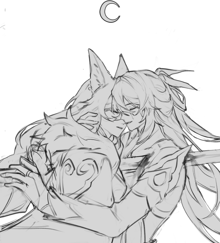 Tu0fu's tweet photo. doomed yuri i mean liubai wip https://t.co/XXMpt2ghly