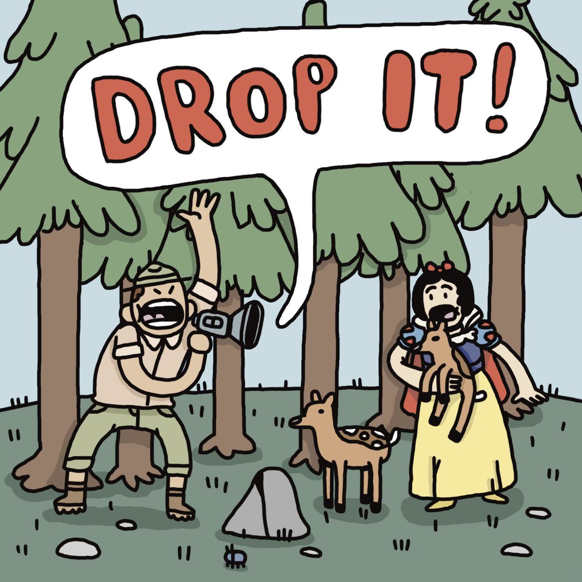 OKWildlifeDept's tweet photo. We just want to give a shoutout to artist Hezekiah Hamlin for perfectly illustrating our tweet in this month’s @CurbsideOKC. 13/10 🤌 https://t.co/nJOax0C0QF