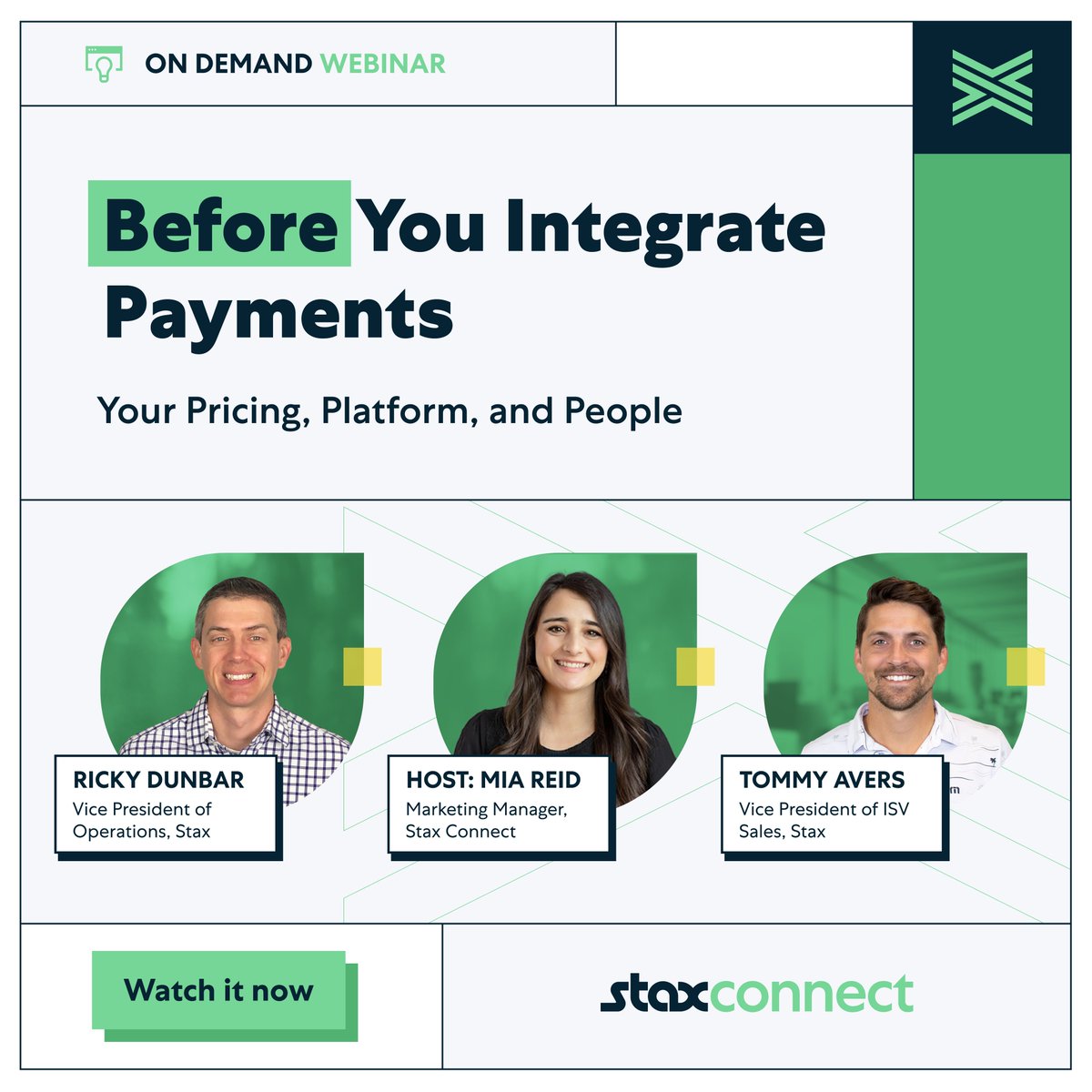 Free On-Demand #Webinar! How do YOU define what integrated #payments will mean for your #business? “Before You Integrate Payments: Your Pricing, Platform, and People” discusses all of the details of getting the go-to-market assumption right. ⇝ wi.st/3qUumL3 ⇜