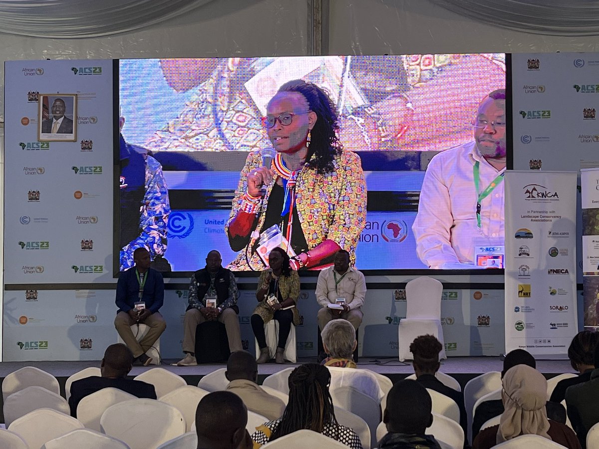 Beatrice Leimpaira of <a href="/NRT_Kenya/">@nrt_kenya</a> speaks about alternative income streams within Northern Kenya conservancies and how they are beneffitting women at the household levels #wildaboutlife