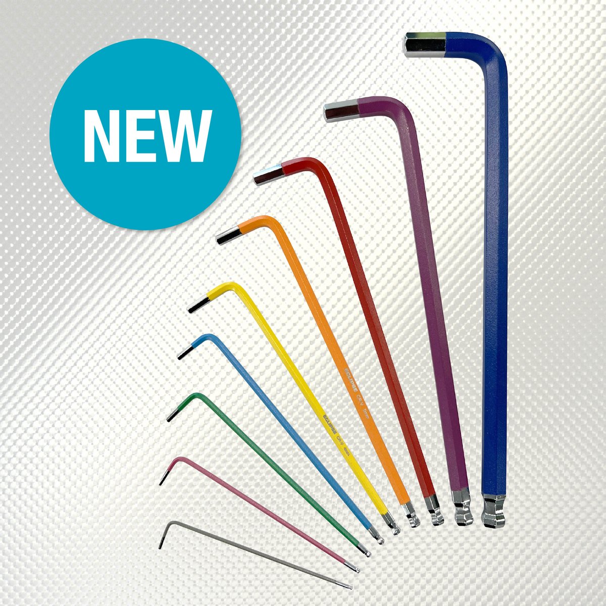 Also new for September is our 9-piece colour-coded set of extra long hex keys, on average 20% longer than standard hex keys providing enhanced reach when working in hard to access spaces. 1.5mm to 10mm sizes they come in a handy fold-out storage case.