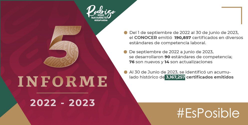 A ocho días de la presentación de resultados del <a href="/GobiernoMX/">Gobierno de México</a>, es importante hacer una lectura del 5° Informe de Gobierno, que nos permite visibilizar el impacto de la #transformación y la suma de esfuerzos de toda la administración pública federal.

Enlace gob.mx/quintoinforme