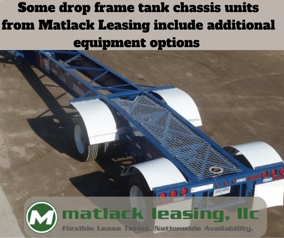 matlack_leasing's tweet photo. #DropFrame Tank #Chassis from Matlack Leasing may include equipment options for safety and ease of operation and maintenance: 
✴️Tilt / Lift-Kit 
✴️PSI System for maintaining proper tire inflation 
✴️Full-length mesh walkway 
✴️Rear step-on access
 Call 1-800-MATLACK for details. https://t.co/c0V3Uk1l9T