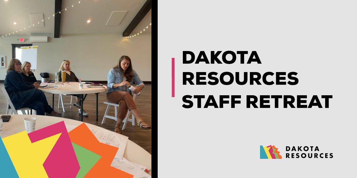 Last week, Dakota Resources staff participated in our staff retreat!

Haley Samuelson led us through work using the StrengthsFinder to help us continue to hone our team collaboration skills. We also spent time working together as a team, bonding, relaxing, and sharing meals.