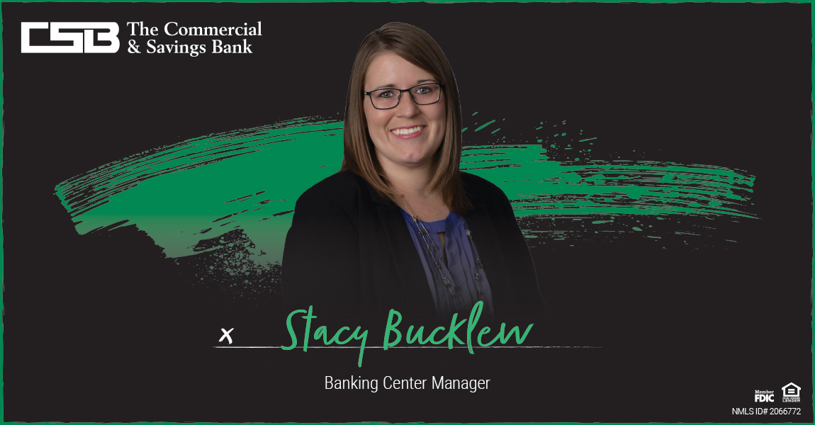 #FeatureFriday Stacy Bucklew, Banking Center Manager “The customer is always the priority at CSB” Learn more about Stacy brev.is/j2iBa