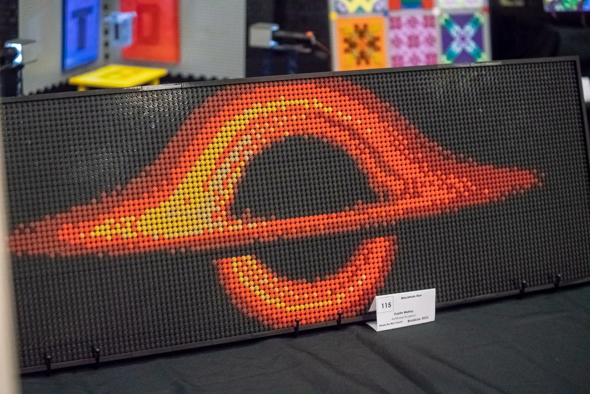 Come see Mosaics like this one - Blackhole Sun by C. Malloy  aftontickets.com/BrickCon2023?a…