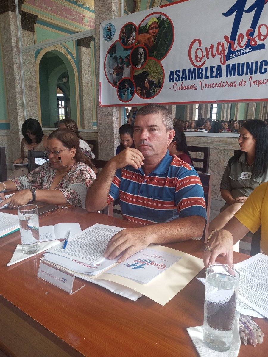 SergueyMartin's tweet photo. Se desarrolla Asamblea de Balance 11no Congreso de la #FMC, primera de su tipo en #VillaClara.  Presidida por Teresa Amarelle Boué Miembro del Buró Político del #Partido y Secretaria General de la organizacion.
#Cuba https://t.co/bxlm71pBw6