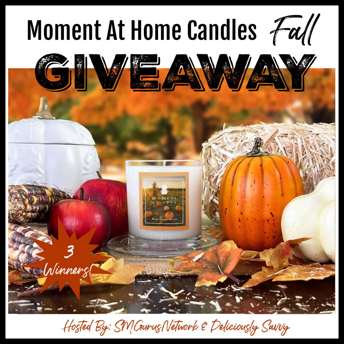 DeliciouslySavv's tweet image. 🙌New Giveaway Alert!🙌Enter To Win The Moment At Home Candles🕯️ Fall Giveaway! There will be 3 Lucky Winners! Hurry ~ Ends 10/27! @MomentAtHome #2023SMGNFallGiftGuide🍂

Enter Today &amp;amp; Good Luck
👉deliciouslysavvy.com/enter-to-win-t… Via @DeliciouslySavv