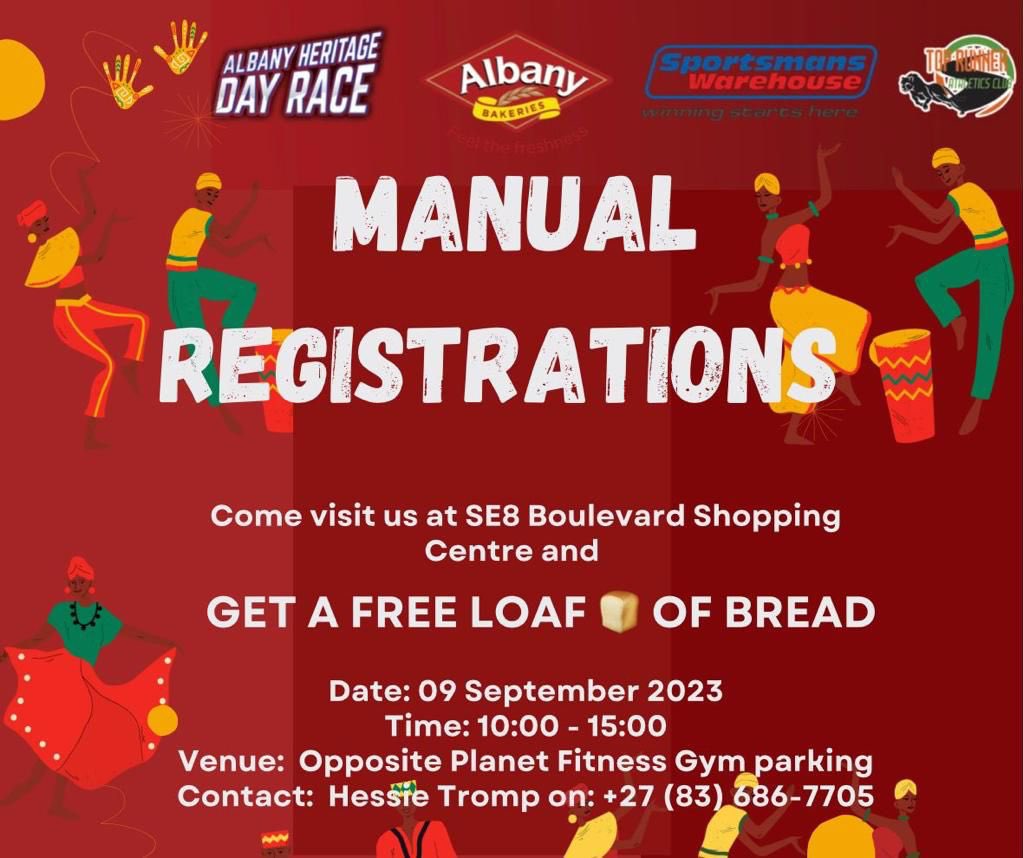RunnersTop's tweet photo. We are taking manual entries at SE8 Blvd, Vanderbijlpark from 10-3pm tomorrow!!! Spot prices up for grabs! ❤️ https://t.co/RdfhVKlRWQ