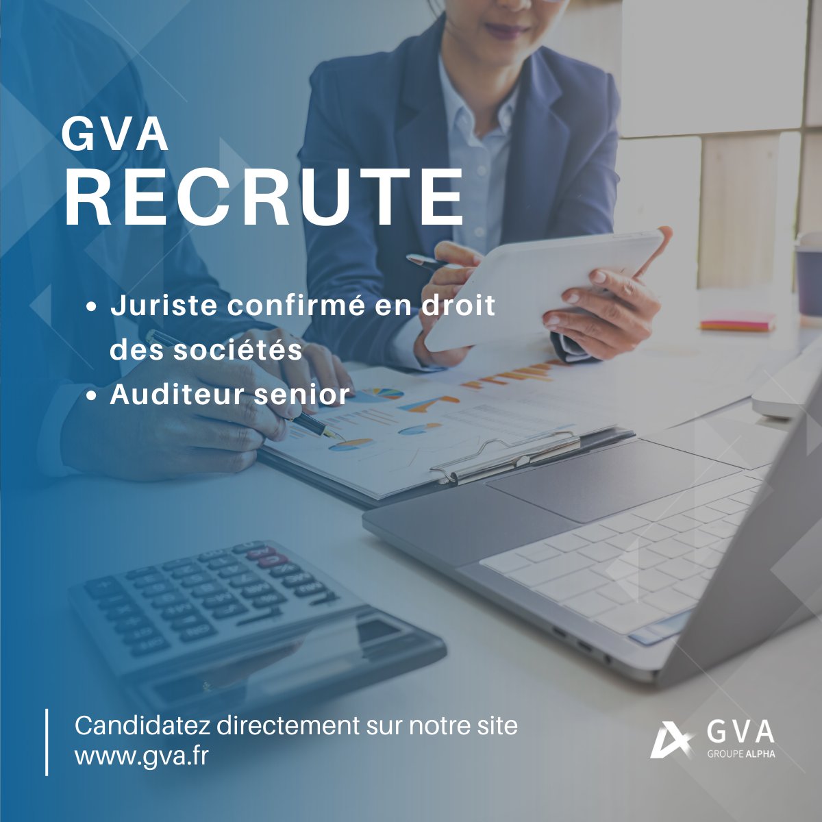 GVA (@gva_fr) on Twitter photo #Recrutement 🔎
GVA recrute en #CDI !
📍Juriste confirmé en droit des sociétés
👉 groupe-alpha.gestmax.fr/2022/1/juriste…
📍Auditeur Senior
👉 groupe-alpha.gestmax.fr/1901/1/auditeu…
N'attendez plus pour postuler !
<a href="/GroupeAlpha/">GroupeAlpha</a> <a href="/Semaphores_/">Sémaphores</a> <a href="/thconseil/">TH Conseil</a> <a href="/LafayettAssocie/">Lafayette</a>
<a href="/Philippe_Bonnin/">Philippe Bonnin</a> #Recrutement 🔎
GVA recrute en #CDI !
📍Juriste confirmé en droit des sociétés
👉 groupe-alpha.gestmax.fr/2022/1/juriste…
📍Auditeur Senior
👉 groupe-alpha.gestmax.fr/1901/1/auditeu…
N'attendez plus pour postuler !
<a href="/GroupeAlpha/">GroupeAlpha</a> <a href="/Semaphores_/">Sémaphores</a> <a href="/thconseil/">TH Conseil</a> <a href="/LafayettAssocie/">Lafayette</a>
<a href="/Philippe_Bonnin/">Philippe Bonnin</a>