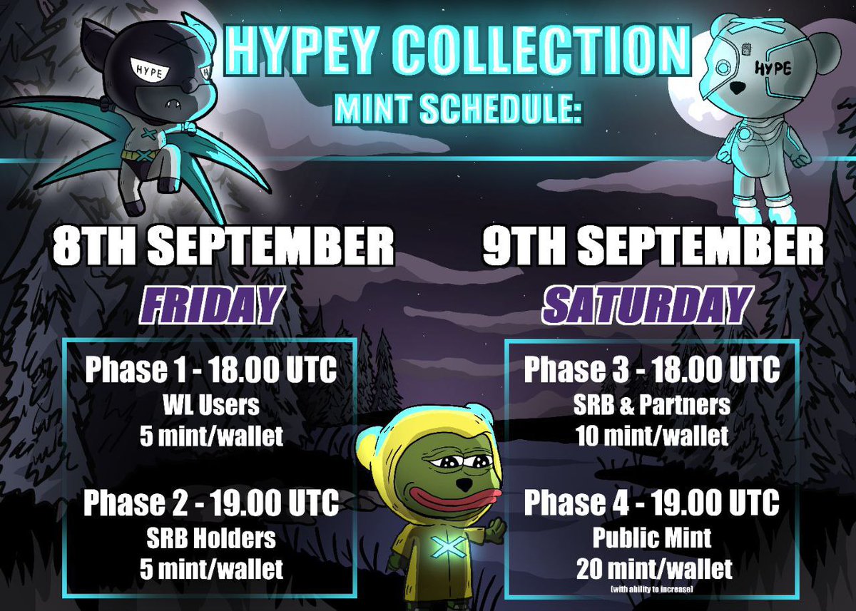 The HYPEY Collection minting starts today. 👑

🥁 Are you ready to mint one of the best arts with just ~4 $USDC worth of tokens/ $EGLD

More Discounts available! 🥵

@pulsarmoney send 100000 HYPE to 100 reactions

#EGLD #MultiversX #BuiltOnMultiversX