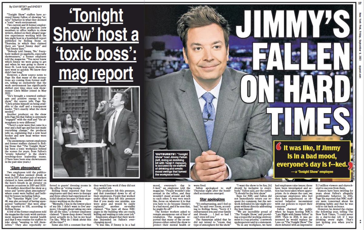 InfluenceComm's tweet photo. Un des principaux sujets de conversation dans les médias américains aujourd'hui.

New York Post https://t.co/ojup3atkpY