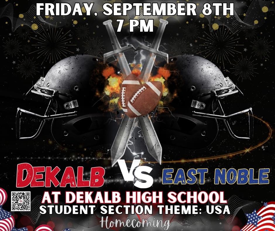🔴⚫️It’s Game Day!!!!⚫️🔴
Let’s Go Barons! Beat the Knights! 
Tonight's game vs East Noble can be viewed at the link below. ⬇️⬇️

videoplayer.telvue.com/player/BhKgjol…

#WeAreDeKalb #fridaynightlights #baronfootball #GoBarons #WinTheDay #BaronNation