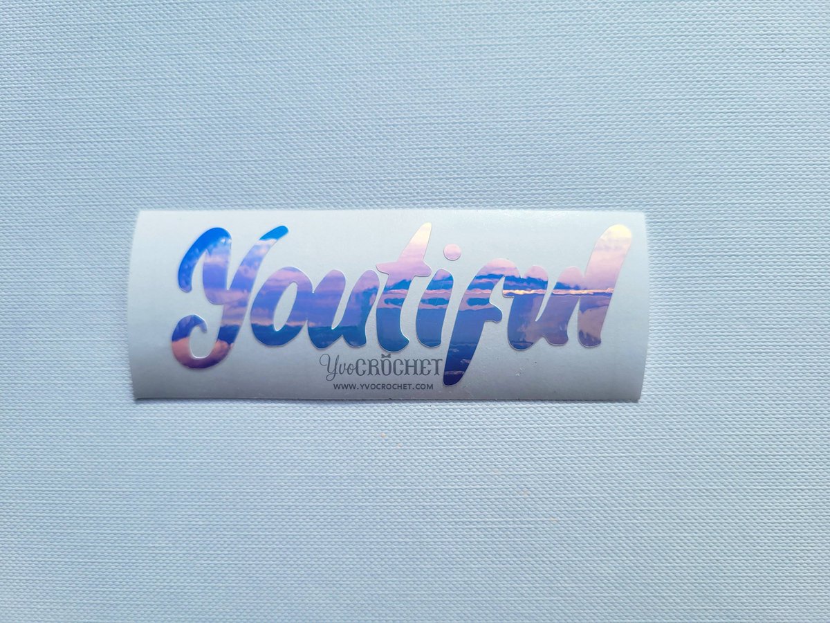 yvoCrochet's tweet photo. Stray Kids "Youtiful" holographic vinyl decal available at https://t.co/LLEqd6bHxt. #straykids #skz #스트레이키즈 #straykidsstay #skzstay #youmakestraykidsstay #5_star #youtiful #youareyoutiful #straykidsyoutiful #skzyoutiful #holographicdecals #vinyldecal #handmade https://t.co/6k534W7Rmv