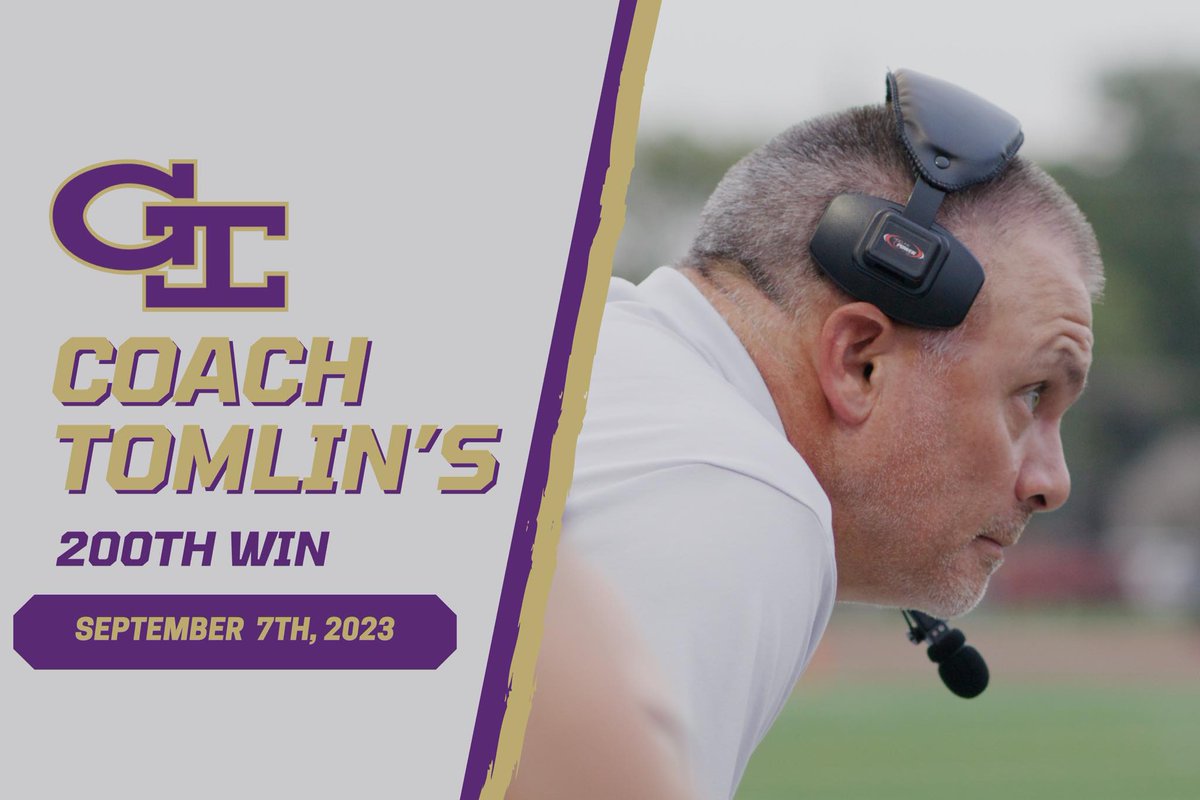 Congrats to Coach Tomlin on earning 200 career wins!

We're grateful for the years of leadership + mentoring he brings to <a href="/GISH_Islanders/">Grand Island Senior High</a>!  

Tomlin is dedicated to inspiring our students to be individuals of character, responsibility, + excellence on and off the field. 

Catch